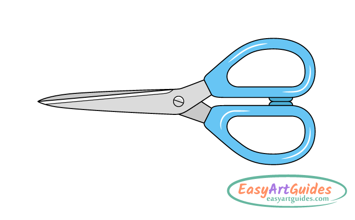 closed scissors drawing