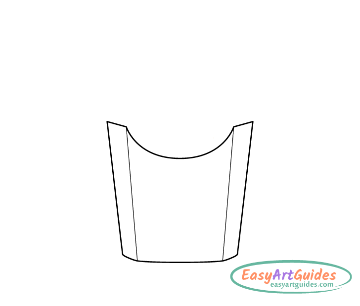 fries box drawing