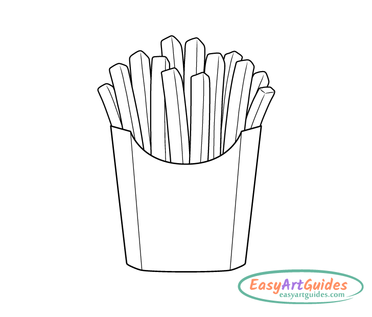 fries edges drawing