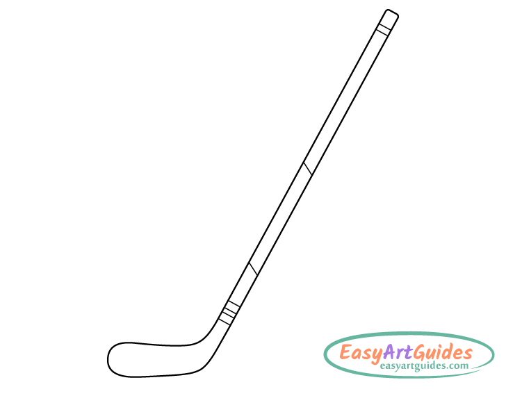 hockey stick shaft design drawing