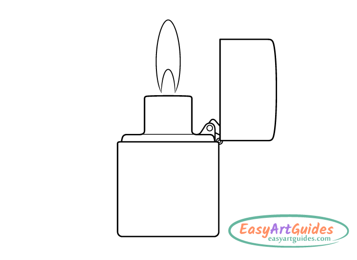 lighter hinge drawing