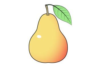 How to Draw a Pear Step by Step pear drawing tutorial