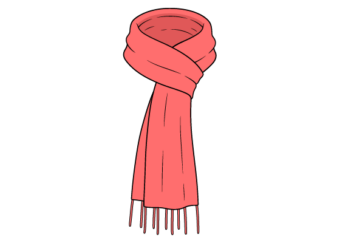 How to Draw a Scarf Step by Step scarf drawing tutorial
