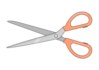 How to Draw Scissors (6 Step Tutorial) scissors drawing tutorial