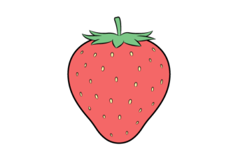How to Draw a Strawberry in 4 Simple Steps strawberry drawing tutorial