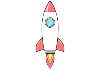 How to Draw a Rocket Step by Step rocket drawing tutorial