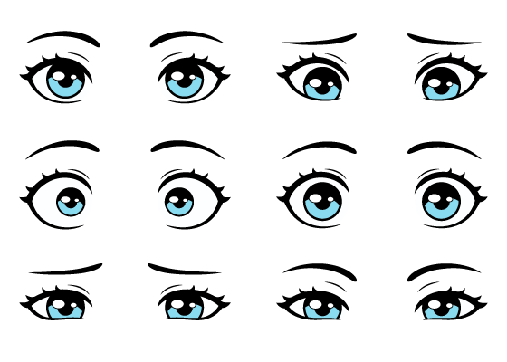 eye expressions drawing tutorial