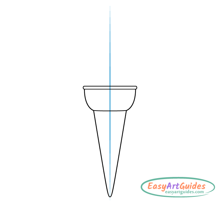 ice cream cone drawing ice cream cone drawing