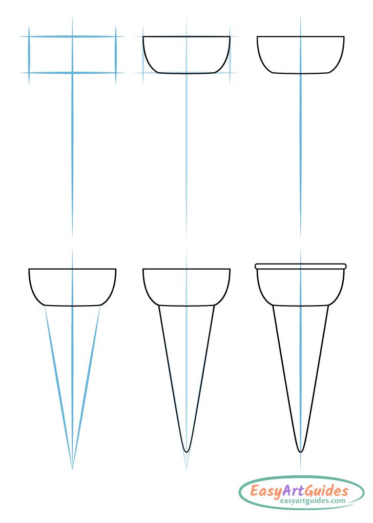 ice cream cone drawing step by step ice cream cone drawing step by step