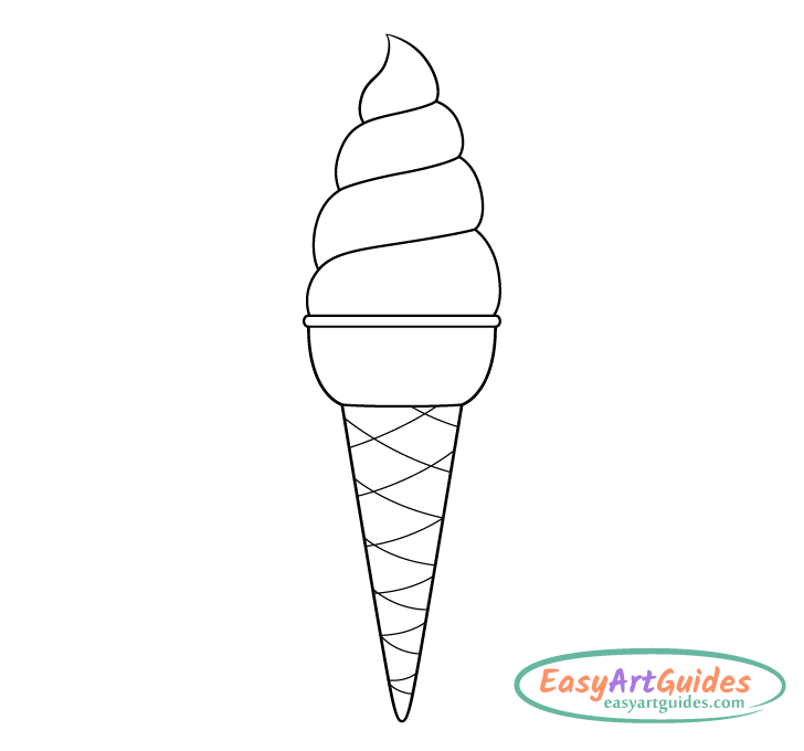 ice cream line drawing ice cream line drawing