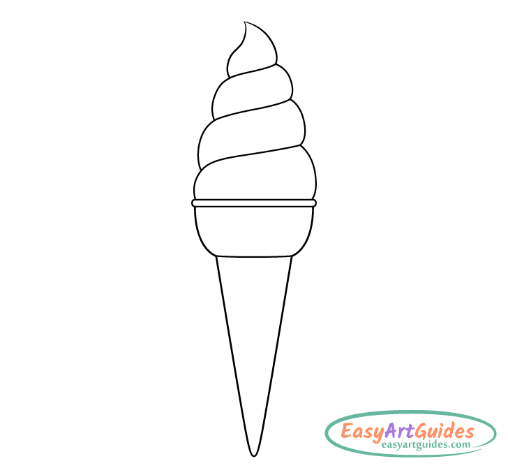 ice cream twist drawing ice cream twist drawing