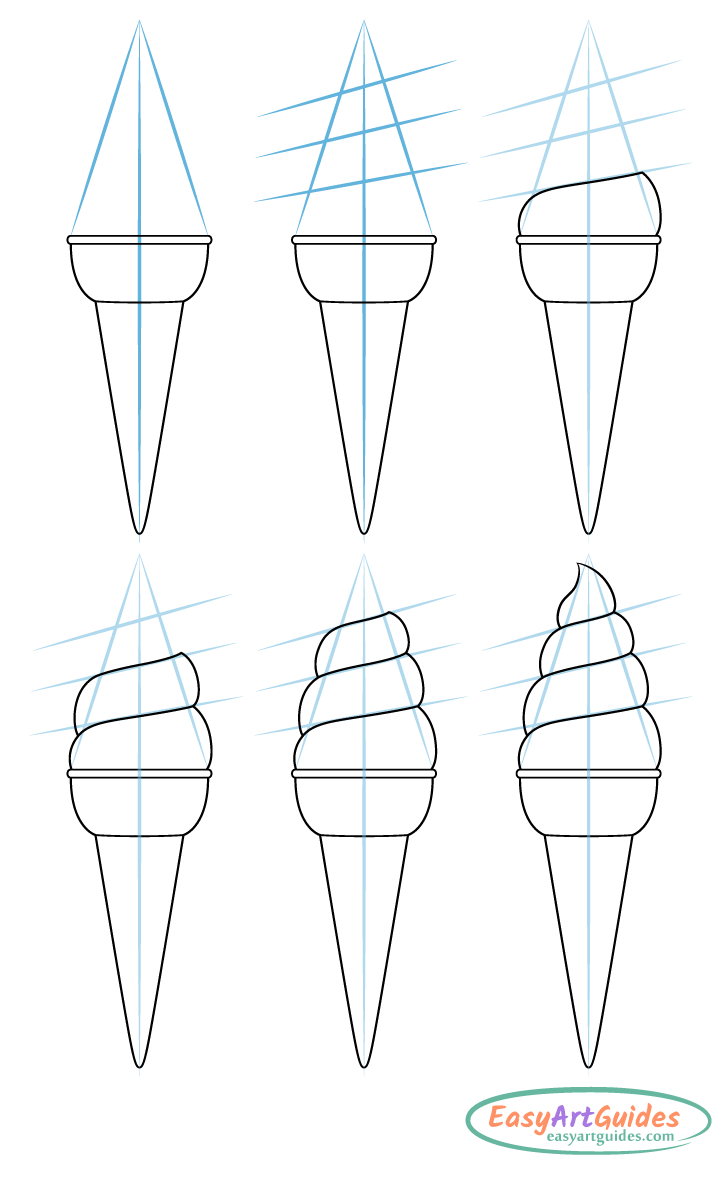 ice cream twist drawing step by step ice cream twist drawing step by step